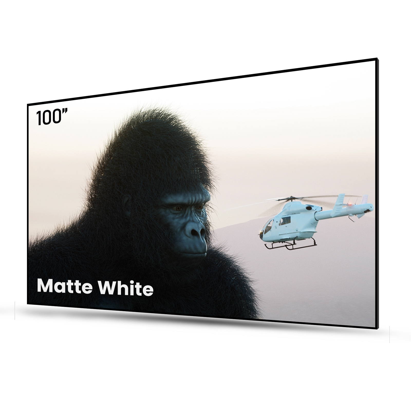 Matte White Screen | Perfect White Display for Projector by AWOL Matte White Screen | Perfect White Display for Projector by AWOL