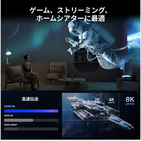 Valerion HDMI® 2.1 認証 超高速ケーブル（2 meters）
